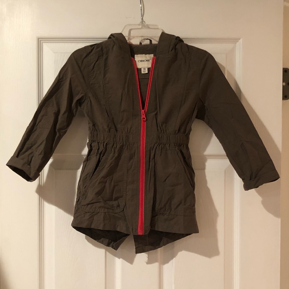 New without tags olive green girls jacket size XS